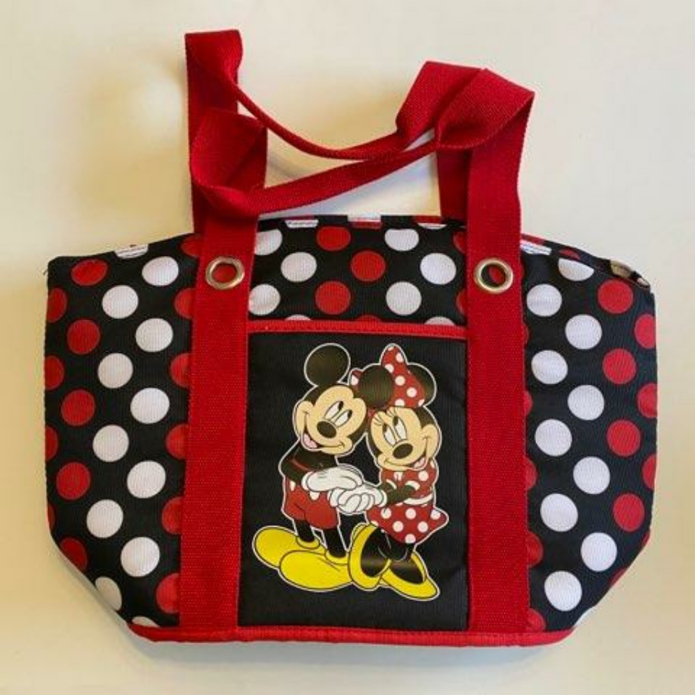 Large Insulated Disney Micky & Minnie canvas bag